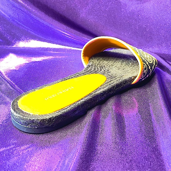 Tory Burch | T Monogram Espadrille Slides (New) - Picture 3 of 8